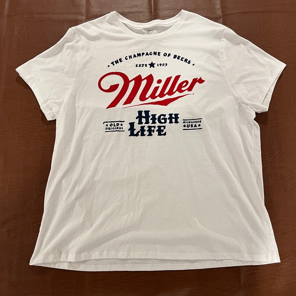 Miller High Life Beer Shirt - Size Women’s 3XL